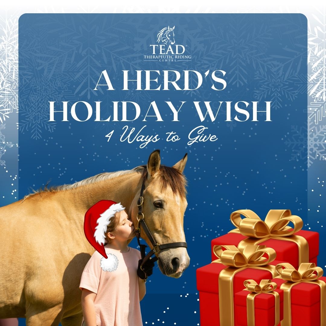 https://www.canadahelps.org/en/charities/TEAD/campaign/a-herds-holiday-wish/ A Herd's Holiday Wish Donate to A Herd's Holiday Wish by TEAD Therapeutic Riding Centre, and make a difference today. Support the causes you care about at CanadaHelps. Donating is easy and secure.   https://bit.ly/HerdsHolidayWish Website_2024 Holiday Campaign  